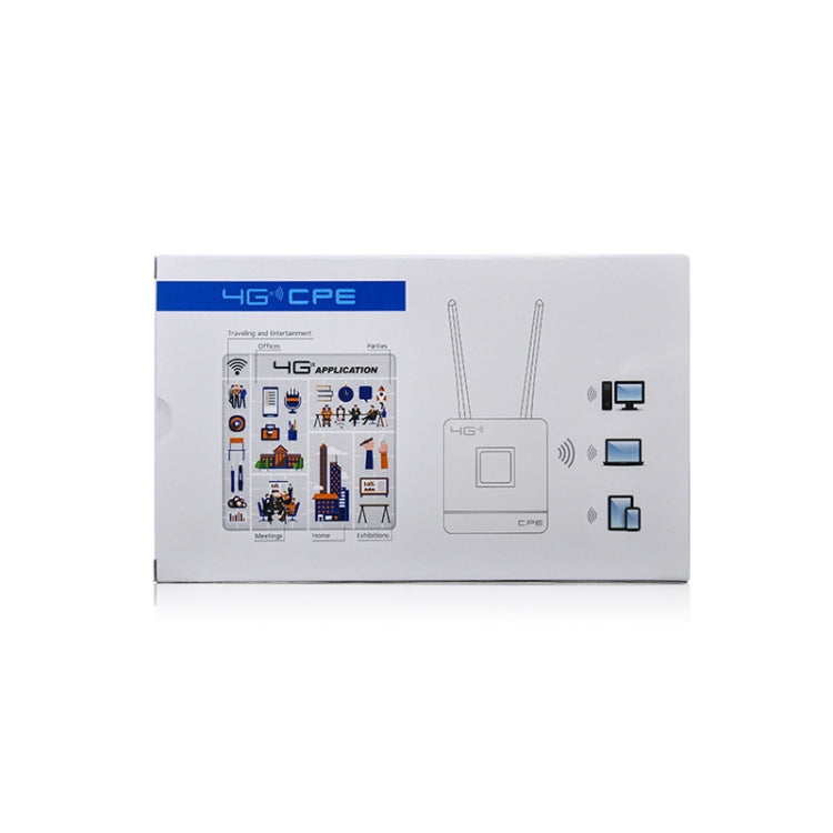 4G LTE CPE Colorful Screen Router Triple Network Plug and Play Mobile Router, EU Plug, Asian Version B1/3/5/38/39/40/41, European Version B1/3/7/8/20/38/39/40/41, US Version B2/4/5/12/17