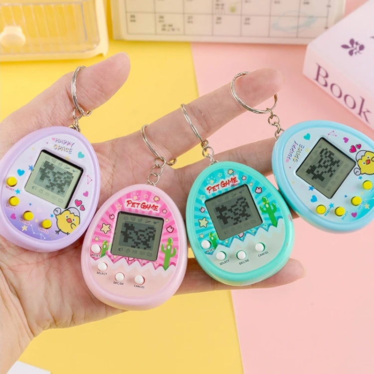 Electronic Pet Game Toy Feed Genie Nostalgic Virtual Cyber Digital Game Keychain Toy For Kids, Cactus (Pink), Cactus (Green), Cactus (White), Chick (Pink), Chick (Blue), Chick (Purple)