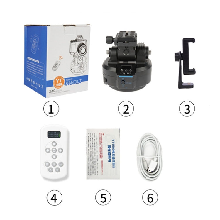 Desiontal YT-1500 Electric Gimbal Mobile Camera Live Streaming Panoramic Stabiliser With Rocker Rotation, YT-1500