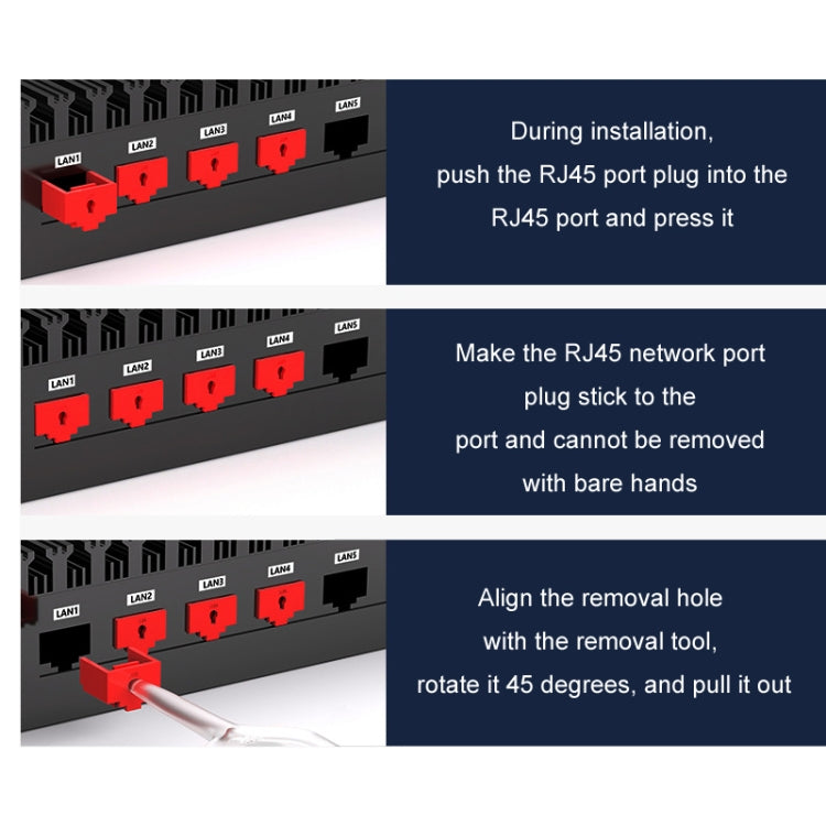 RJ45 Pport Anti-theft Lock Removable Dust Plug