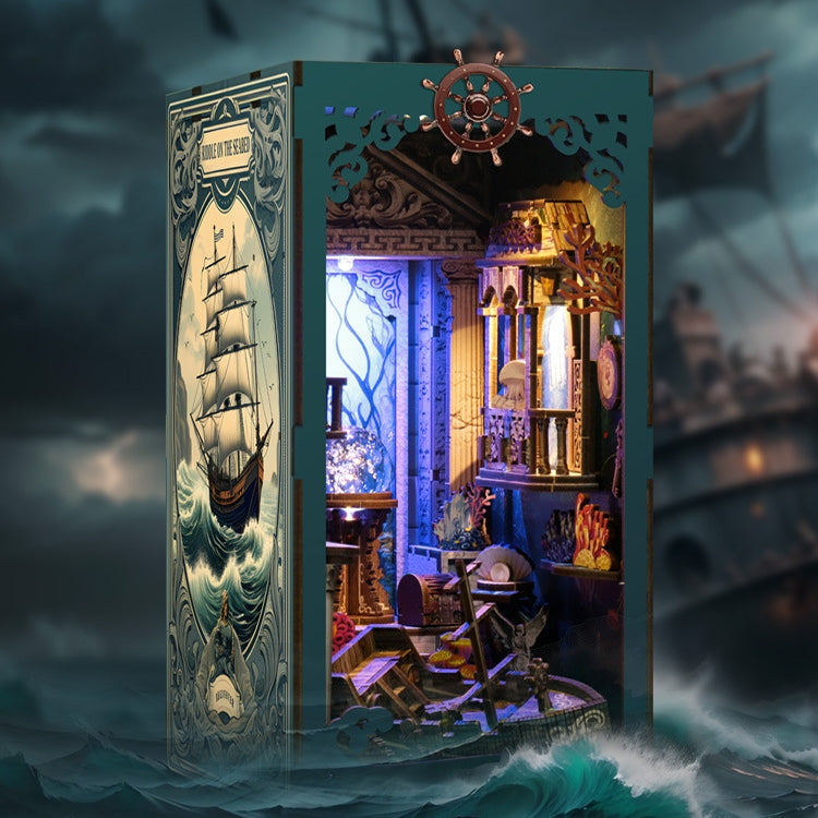 DIY Assembled LED Three-dimensional Undersea Fantasy Bookend Model Children Luminous Toy, Undersea Fantasy
