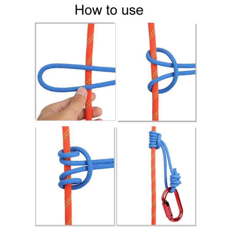 XINDA XD-S9835 120cm Outdoor Mountaineering Climbing Expansion Hiking Wear-Resistant Auxiliary Grab Knot Rope