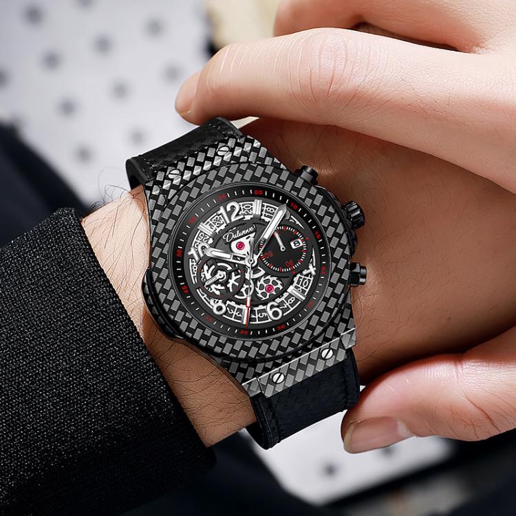 Dulunwe 6067A 30m Waterproof Luminous Automatic Mechanical Watch