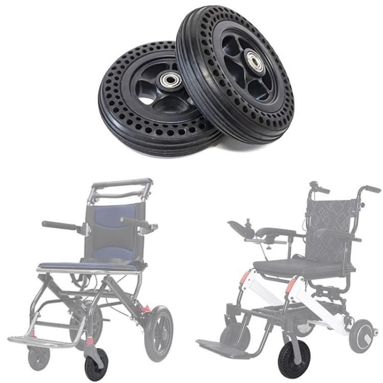 For Sida / Motus Wheelchair 6 inch Pneumatic Front Cellular Solid Tire Whole Wheel, 6 x 1 1 / 4