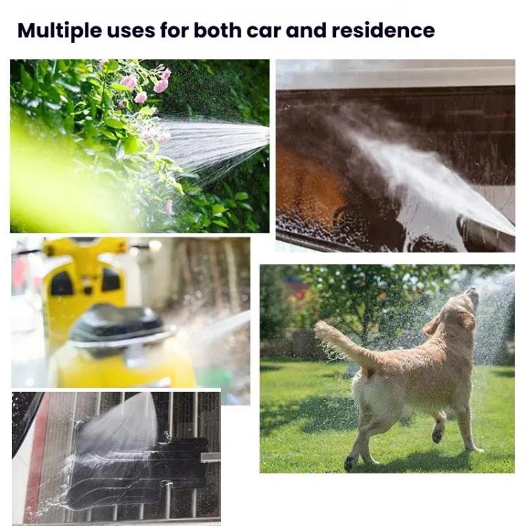 High-pressure Car Wash Sprinkler Household Spray Nozzle Rinse Watering Car Cleaning Tools, No Fittings, With Connectors+10m Spring Tube, With Connectors+20m Spring Tube, With Connectors+30m Spring Tube, With Connectors+10m Spring Tube+Foam Jug