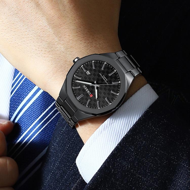 Curren Business Steel Band Calendar Men Quartz Watch