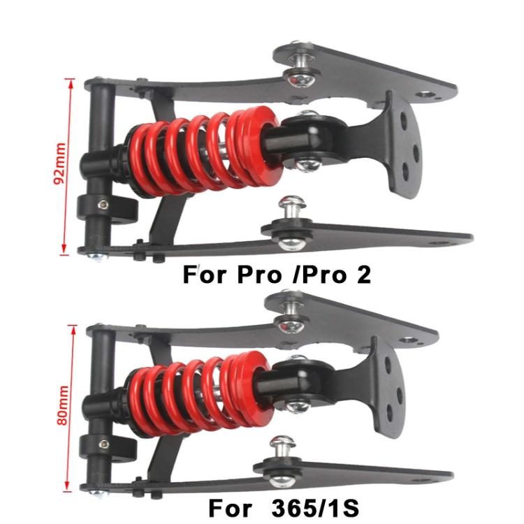 Electric Scooter Rear Shock Absorber Suspension System Ride Vibration Reduction Kit, For Xiaomi Scooter Pro/Pro2 Red, For Xiaomi Scooter Pro/Pro2 Black, For Xiaomi M365/1S Red, For Xiaomi M365/1S Black