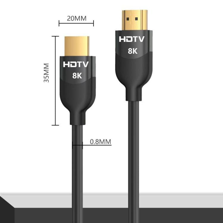 VegGieg W-H114 HDMI 2.1 HD Cable 8K 60Hz TV Set-Top Box Computer Monitor Projection Video Cable, 1M, 1.5M, 2M, 3M, 5M, 10M