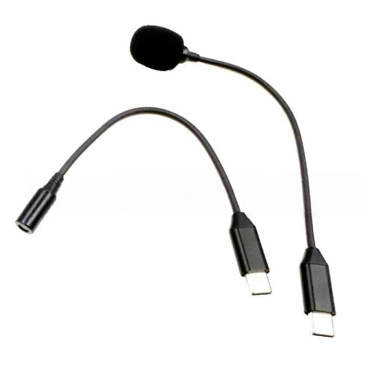 USB-C/Type-C Plug-in Microphone Speaker Mode Without Unplugging, Plug & Play Instant Audio Output, KT solution 170mm
