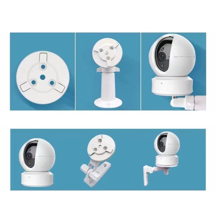 5pcs /Pack 54mm Round Base Mount Bracket for EZVIZ Security Cameras, White
