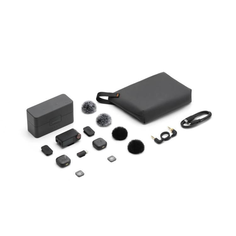 Original 2 TX + 1 RX + Charging Case For DJI Mic 3, 2 TX + 1 RX + Charging Case