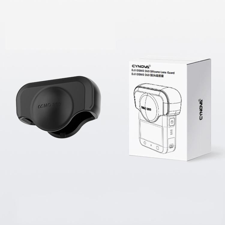 For DJI Osmo 360 Action Camera CYNOVA Silicone Lens Cap Shockproof Anti-Scratch Protective Case, Lens Cap
