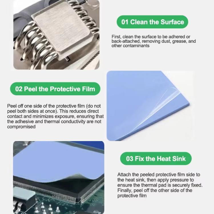 100pcs /Box Soft Compressible Insulating Thermal Silicone Sheet For Various Electronic Devices Components, RL-098