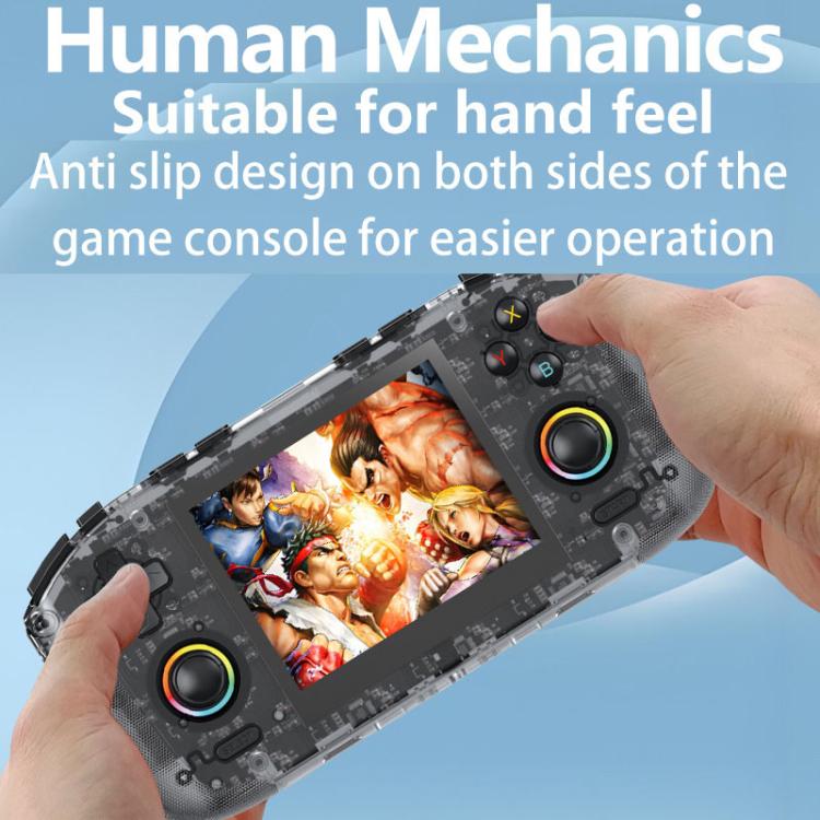 RK35H Handheld Open Source Game Console Support 3D Online Double Play Portable Retro Game Machine, No Memory Card, 64G, 128G