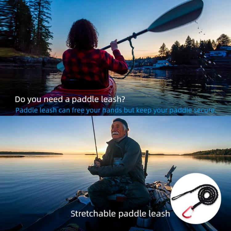 Kayak Paddle Retractable Leash With Carabiner
