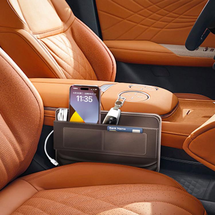 Multifunctional Car Interior Seat Crack Storage Box, 30x20x4cm