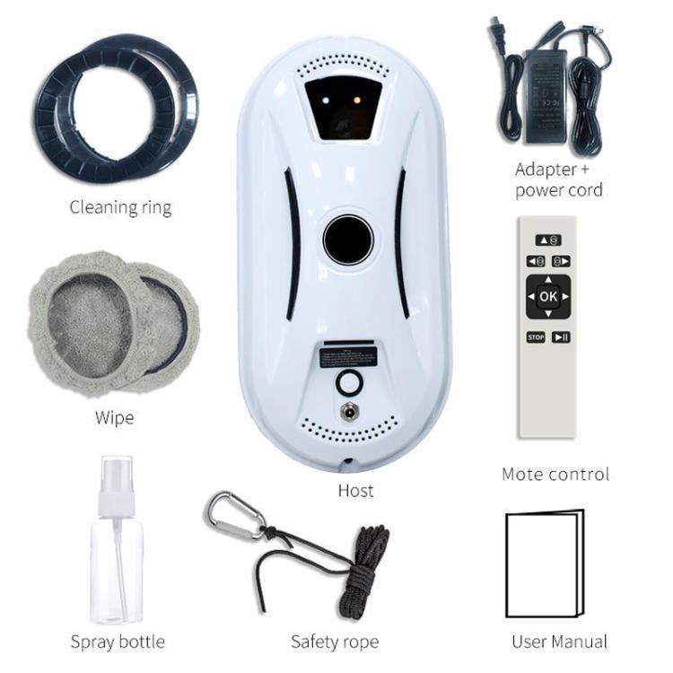 Smart Window Cleaning Robot With Dual Disk Suction Smart Path Planning With Remote Control, EU Plug, US Plug, UK Plug, AU Plug