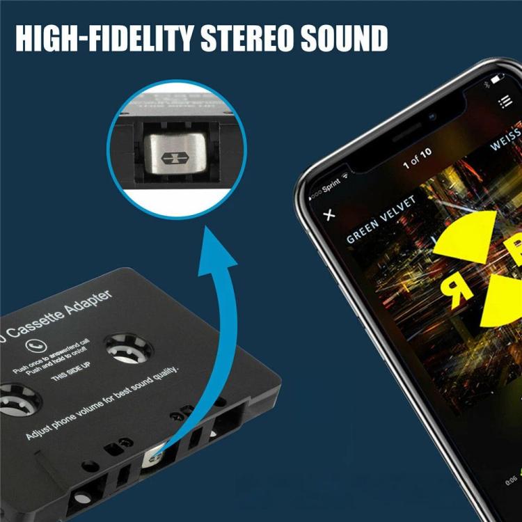 Zeesean Car MP3 Dual-Channel 3.5mm Bluetooth Cassette Converter, BT006