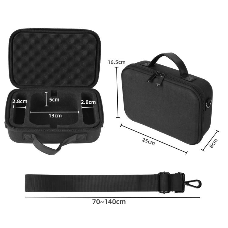 For Mac Mini M4 / M4 Pro 2024 Hard Shell EVA Carrying Case Portable Shoulder Messenger Bag, Shoulder Bag