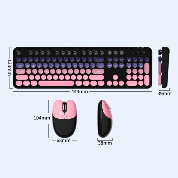 MOFii Sweet Upgraded 2.4G+Bluetooth Dual-Mode Wireless Charging Keyboard Mouse Set