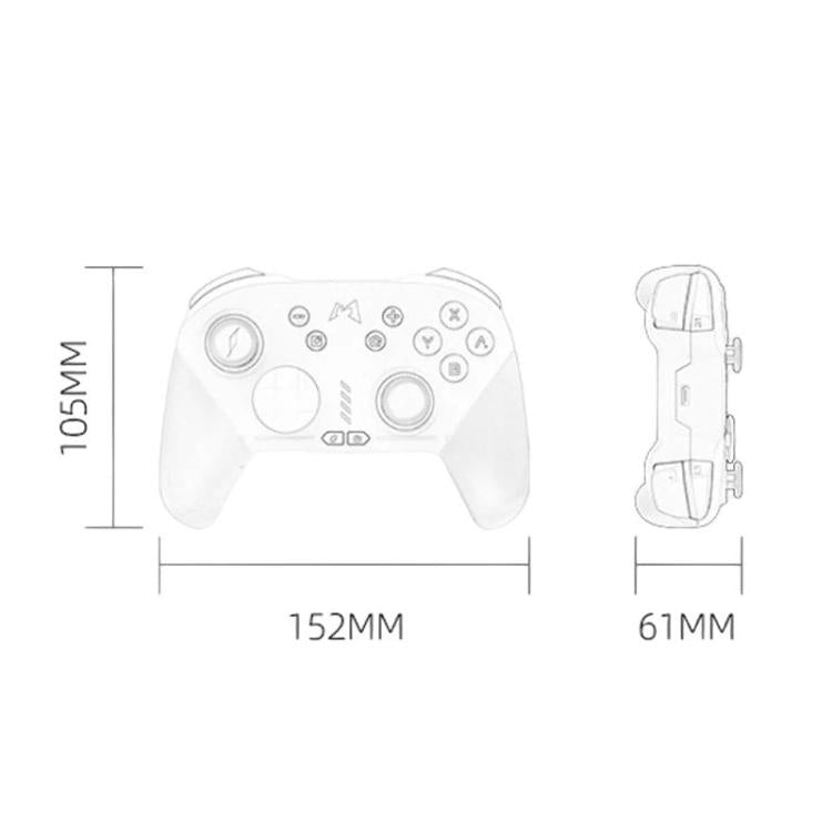 For Nintendo Steam / Android MOBAPAD Chitu HD Vibration Motion Gamepad, White