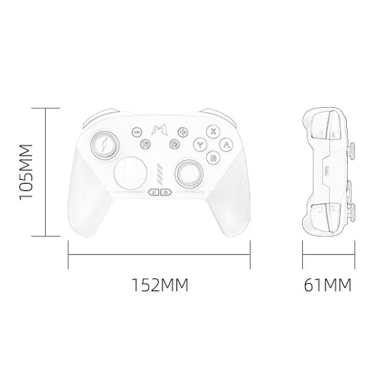 For Steam MOBAPAD Chitu HD Wireless Bluetooth Vibration Game Controller, Pink