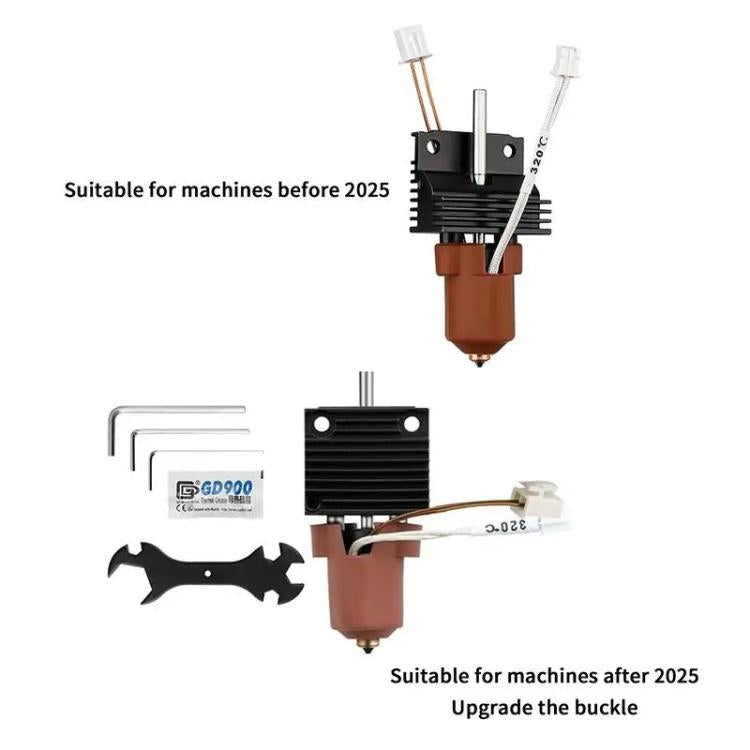 For Creality K1 / K1C / K1 Max Ceramic Hot End Kit High Flow Printer Accessory, 0.2mm, 0.4mm, 0.6mm, 0.8mm, Without Heatsink 0.2mm, Without Heatsink 0.4mm, Without Heatsink 0.6mm, Without Heatsink 0.8mm, 0.2mm For Machines After 2025