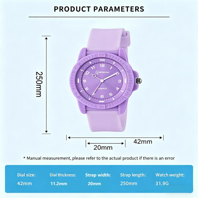 MINGRUI Quartz Watch for Boys Girls Students 30M Waterproof Minimalist Analog Wrist Watch with Soft Silicone Strap