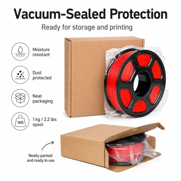 PLA 3D Printer Filament 1.75mm 1kg Spool Tangle-Free Eco-Friendly 3D Printing Material, White, Black, Grey, Transparent, Coffee, Red, Rose Red, Pink, Peach Red, Orange, Yellow, Skin Color, Purple, Blue, Sky Blue, Cyan, Deep Blue, Fluorescent Green, Gol...