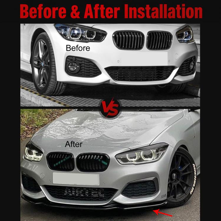 For BMW 1 Series F20/F21 118i 120i M-Pack2 2015-2019 Front Lip Sticker