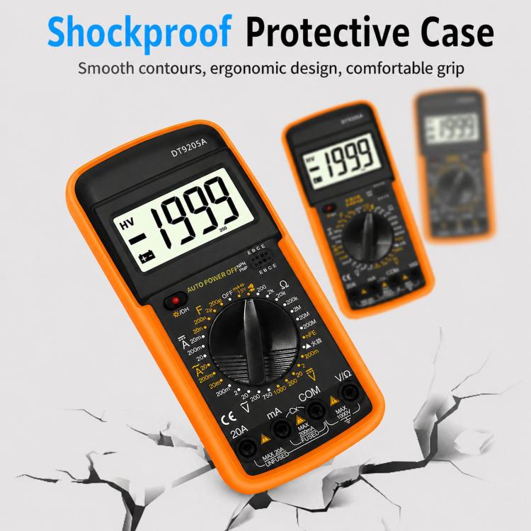 DT9205A Digital Display Smart Digital Multimeter Current And Voltage Tester, DT9205A