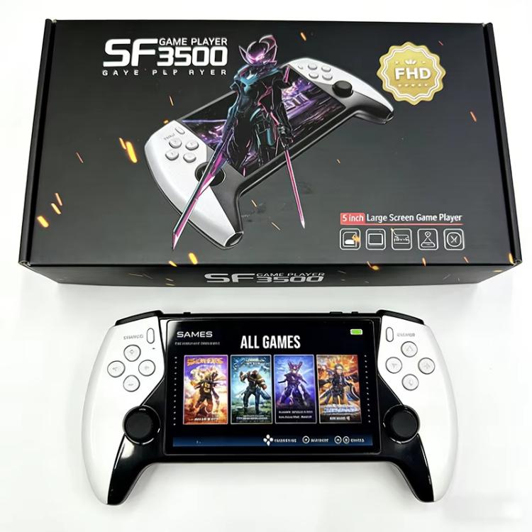 SF3500 Retro Handheld Game Console 5-Inch IPS Sceen with FHD HDMI Output & Keymapping, SF3500