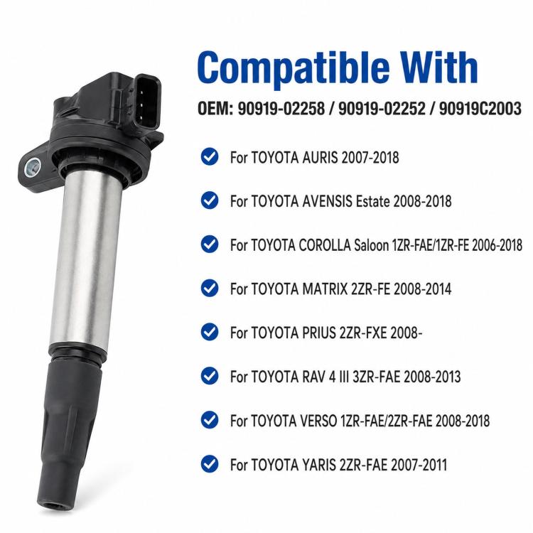 For Toyota Ignition Coils 90919-02258 / 90919-02252 / 90919C2003