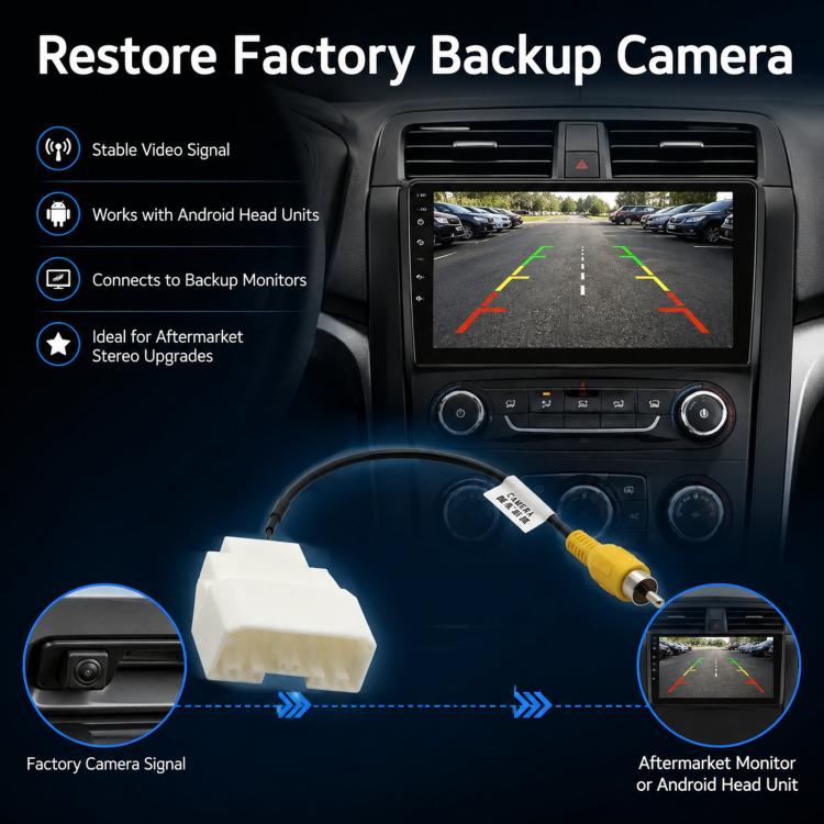 Backup Camera Cable Adapter For Dodge Journey & Chrysler 300C 2008-2013, For Dodge Journey & Chrysler 300C