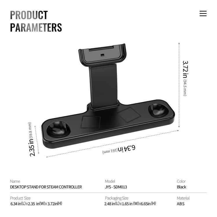 For Steam Controller 2 / 1 JYS Magnetic Charging & Display Docking Station Desktop Stand, Desktop Stand