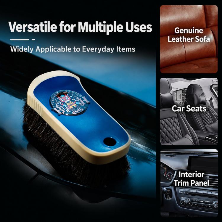 qili Horsehair Brush For Cleaning Automotive Leather Interior Seats