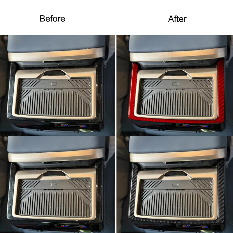 For BMW 5 Series i5 G60 / G68 2023-2026 Rear Seat Storage Outer Frame Car Sticker