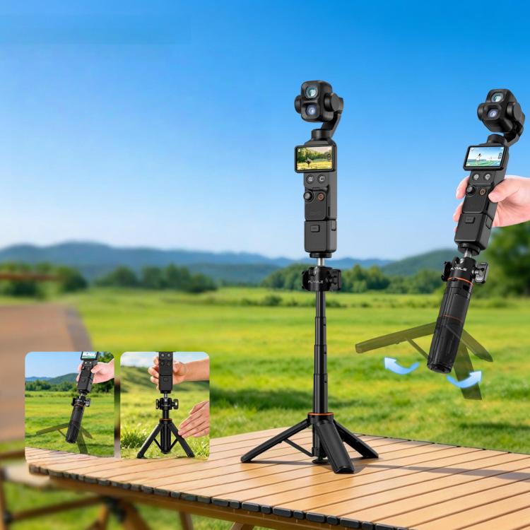 Flymile One-Touch Pop-Out Tripod Selfie Stick Extension Pole For DJI, Insta360, GoPro, And Other Action Cameras