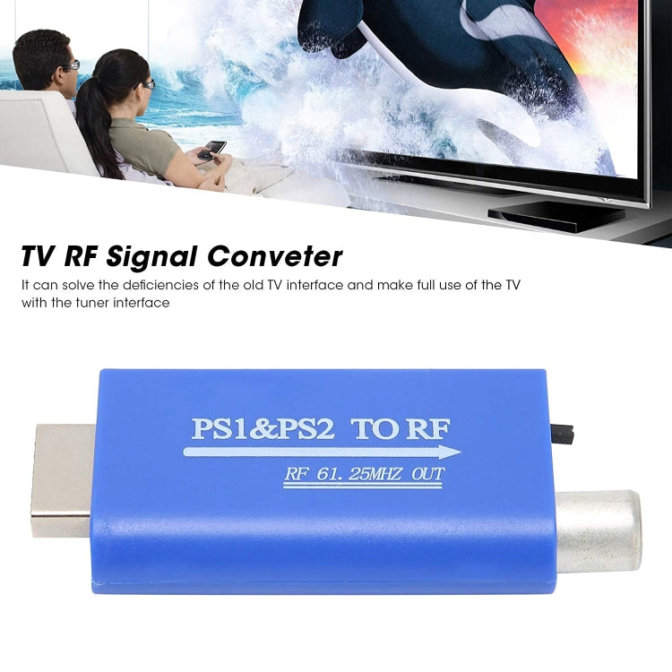 61.25MHz PS1 & PS2 to RF TV Signal Radio Frequency Converter, PS1 & PS2 to RF