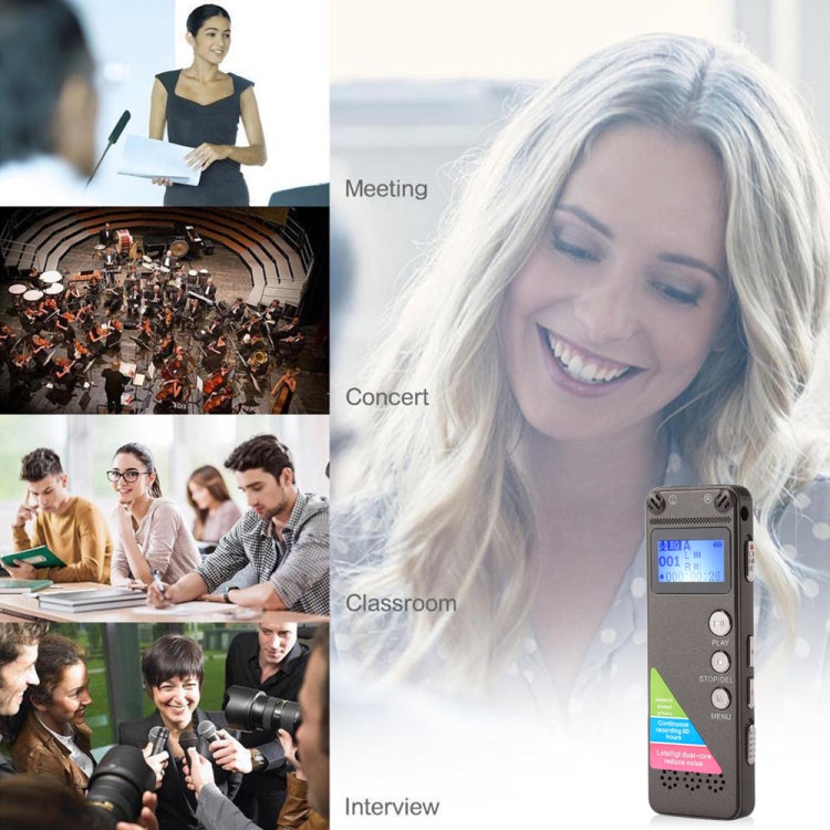 VM31 Portable Audio Voice Recorder, 8GB, Support Music Playback, 8GB