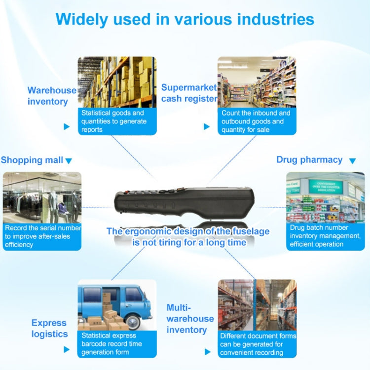 NEWSCAN NS8103H One-dimensional Red Light High Speed Wireless Barcode Scanner Collector, NS8103H
