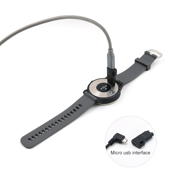 Watch Charging Head Smart Accessories with Type C Adapter For Garmin Fenix 5 / 5x / 5s / 6 / 6X / 6S Pro / Venu, Micro USB