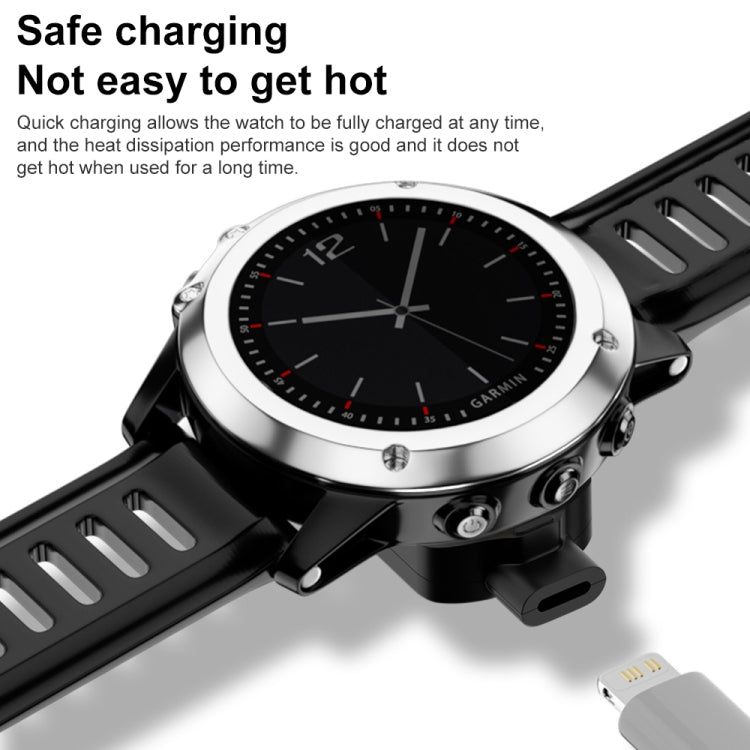 For Garmin MARQ2 Athlete 8 Pin Port Smart Watch Charging Adapter, 8 Pin Port