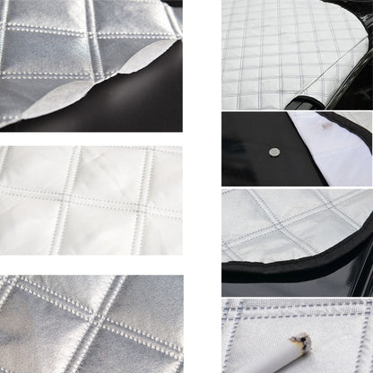 Automobile Front Windshield Cover Snow Cover Plus Cotton Car Windshield Sun Shade Winter Car Snow Shield Cover, Random Color Delivery, 183×116cm