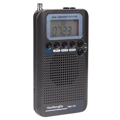 HRD-737 Portable Aircraft Band Radio Wide Frequency Receiver