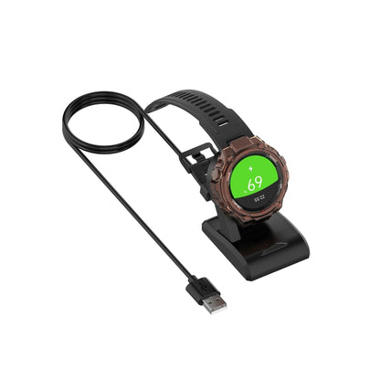 For Amazfit A1918 Portable Smart Watch Cradle Plastic Vertical Seat Charger USB Charging Cable, Lenght: 1m, Vertical Seat Charger