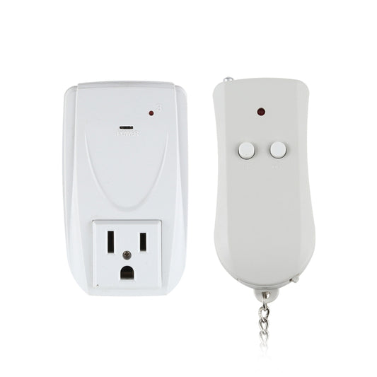 110V Indoor Wireless Smart Remote Control Switch with Single Keychain Transmitter, US Plug, US Plug