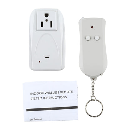 110V Indoor Wireless Smart Remote Control Switch with Single Keychain Transmitter, US Plug, US Plug