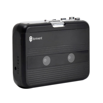 Tonivent TON007B Portable Bluetooth Tape Cassette Player, Support FM / Bluetooth Input and Output, TON007B, TON007T
