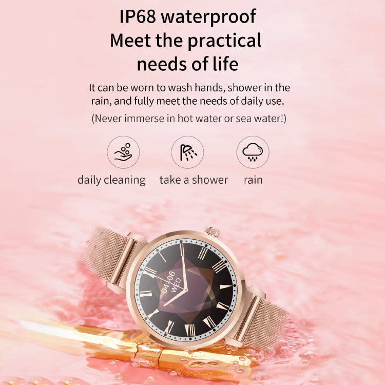 KC06 Women Menstrual Period Smart Watch Bracelet, Blood Pressure / Heart Rate Monitoring, Silicone Strap